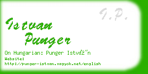 istvan punger business card